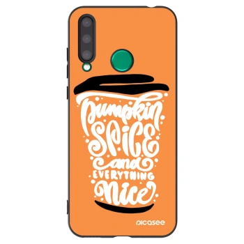 Picasee Honor 20 Lite Hülle - Schwarzes Silikon - Pumpkin coffee