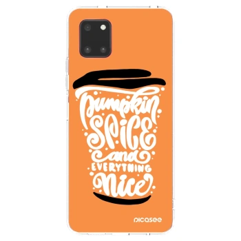 Picasee Samsung Galaxy Note 10 Lite N770F Hülle - Transparentes Silikon - Pumpkin coffee