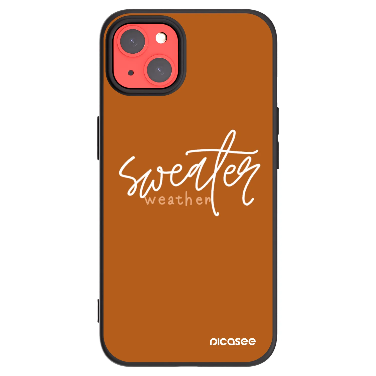 Picasee Apple iPhone 13 Hülle - Schwarzes Silikon - Sweater weather