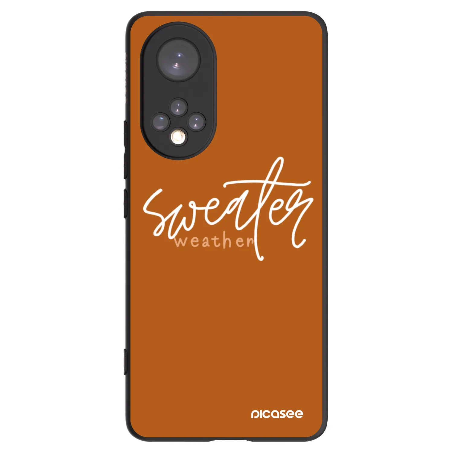 Picasee Huawei Nova 9 Hülle - Schwarzes Silikon - Sweater weather