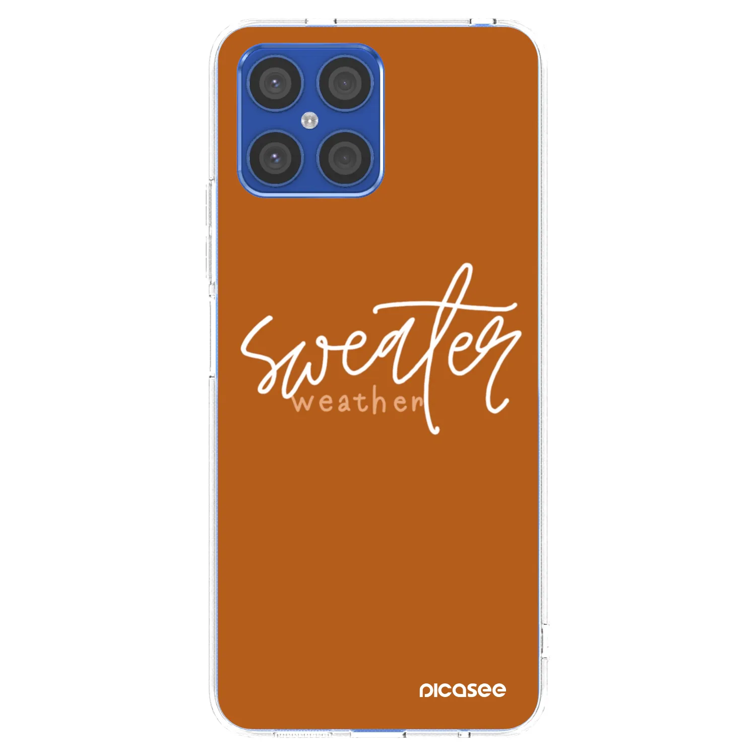 Picasee Honor X8 4G Hülle - Transparentes Silikon - Sweater weather