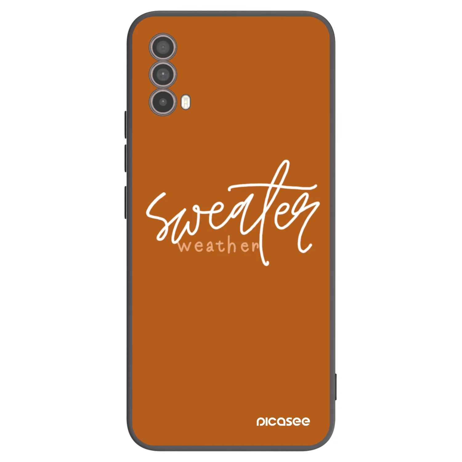 Picasee Motorola Moto E40 Hülle - Schwarzes Silikon - Sweater weather