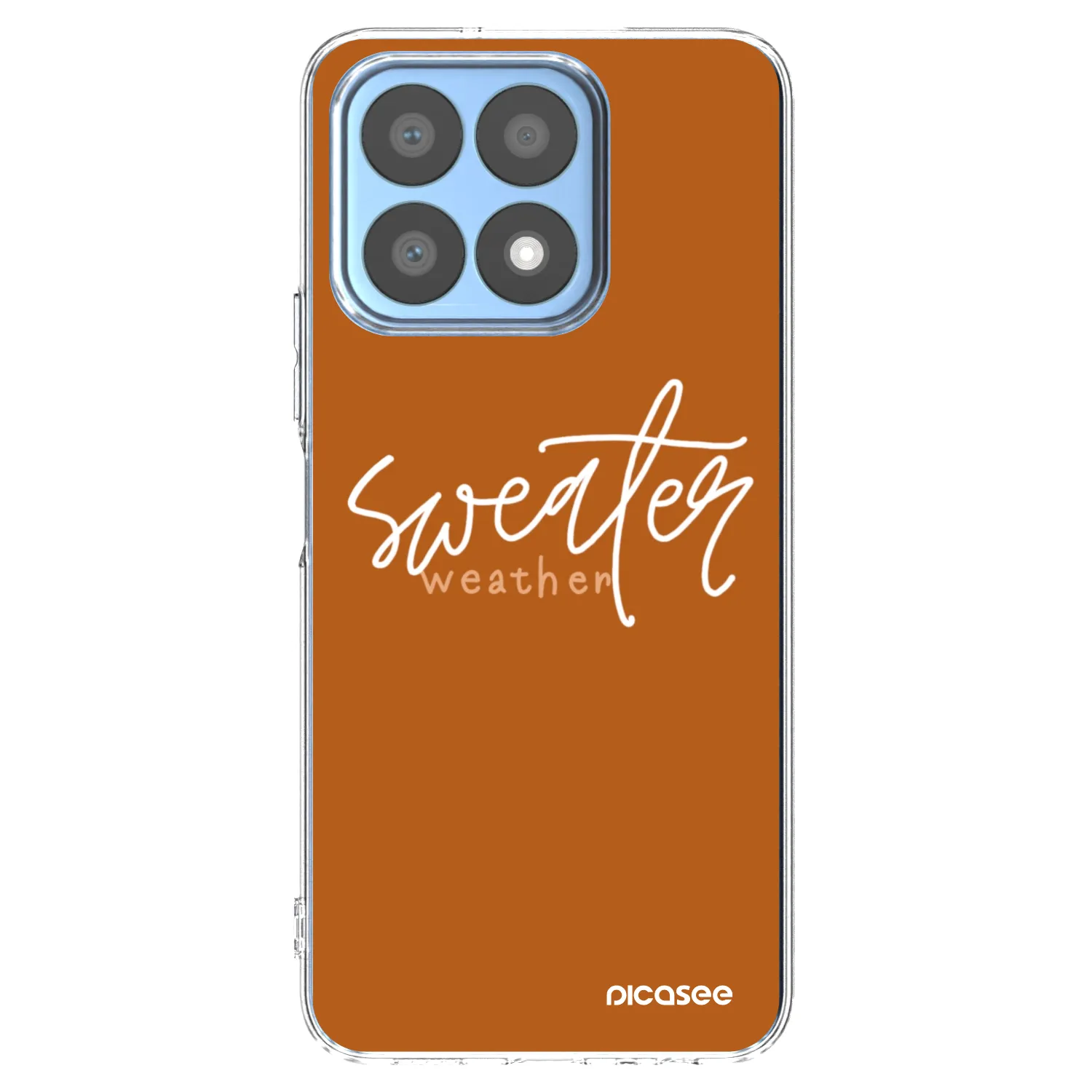 Picasee Honor X8a Hülle - Transparentes Silikon - Sweater weather