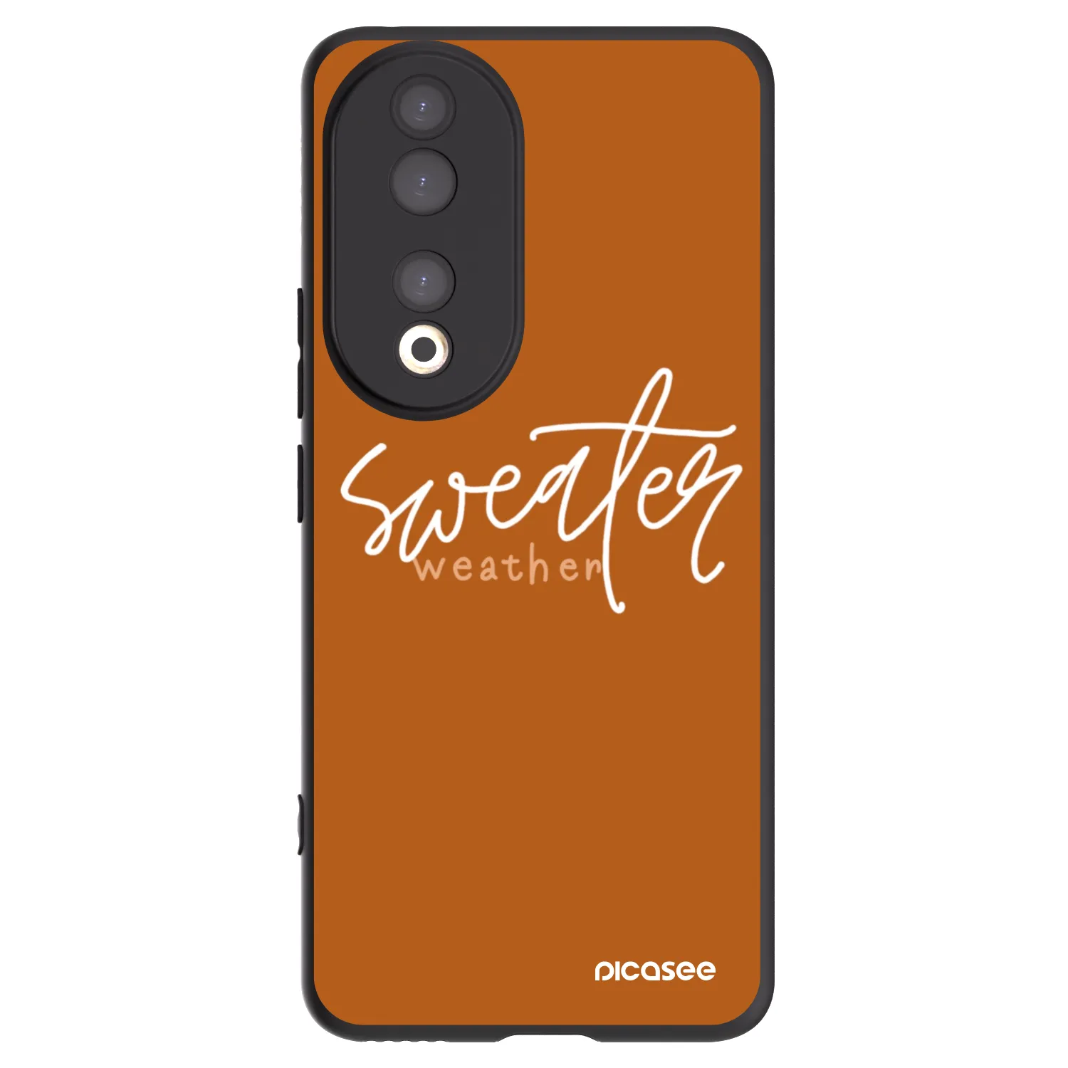 Picasee Honor 90 5G Hülle - Schwarzes Silikon - Sweater weather