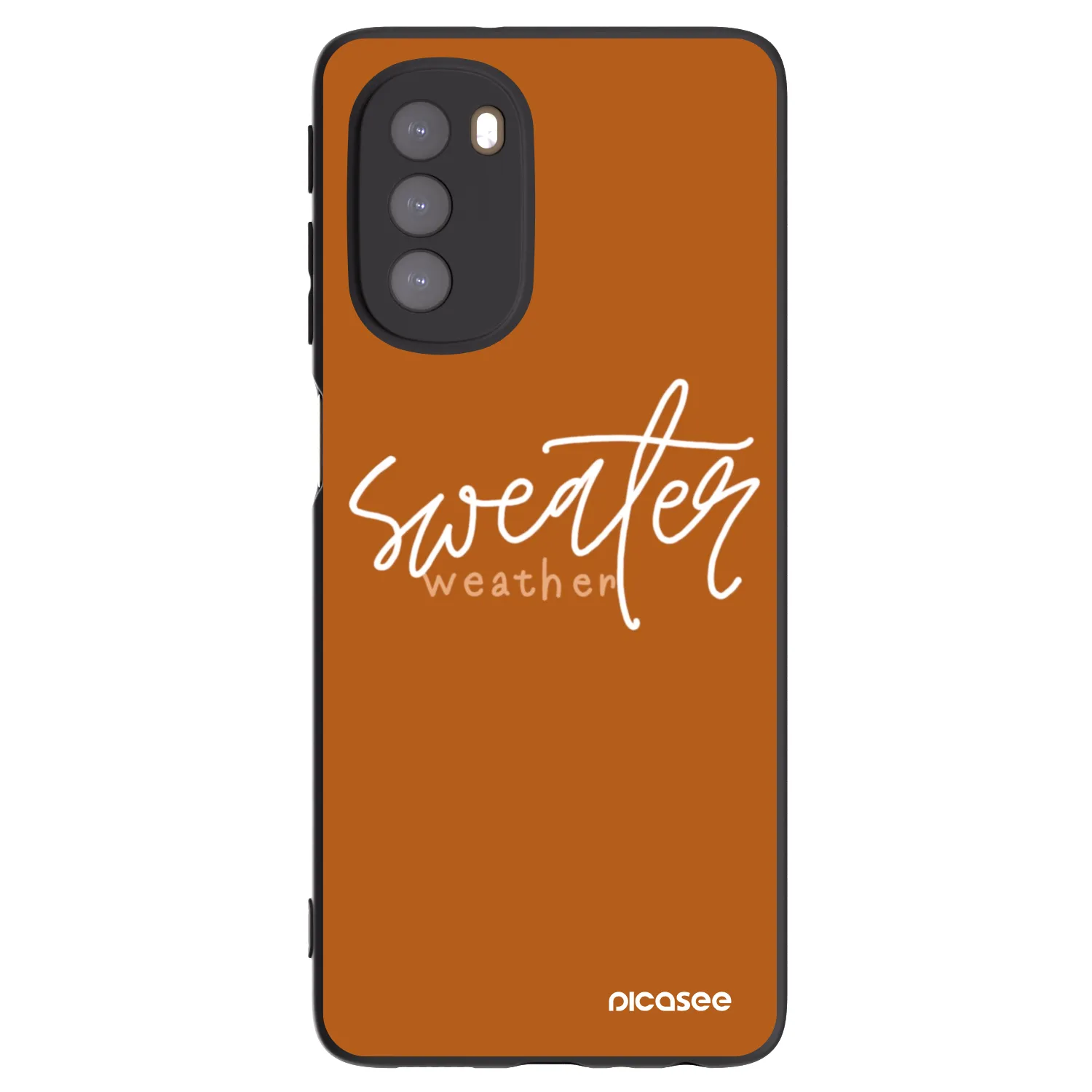 Picasee Motorola Moto G51 Hülle - Schwarzes Silikon - Sweater weather