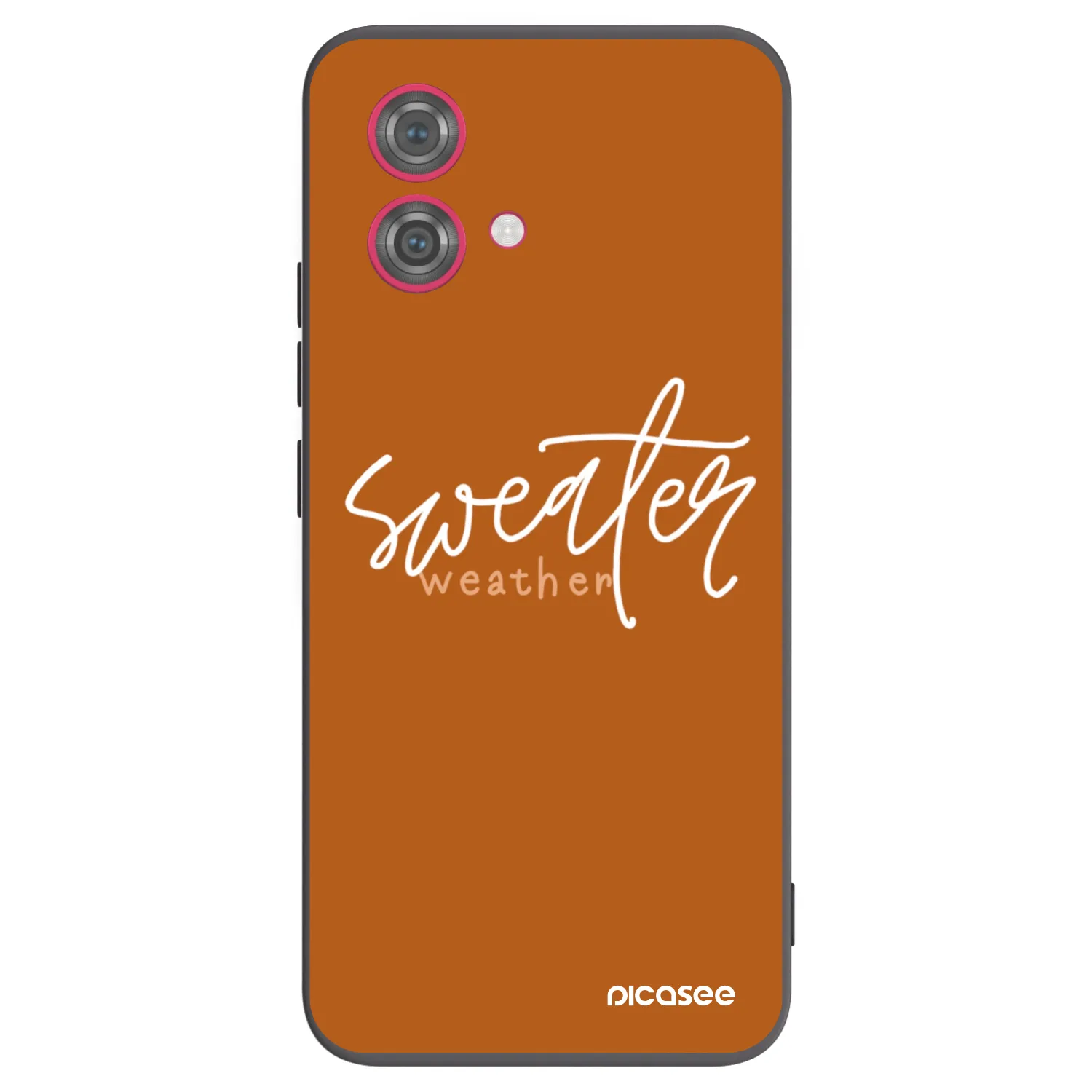 Picasee Motorola Moto G84 5G Hülle - Schwarzes Silikon - Sweater weather