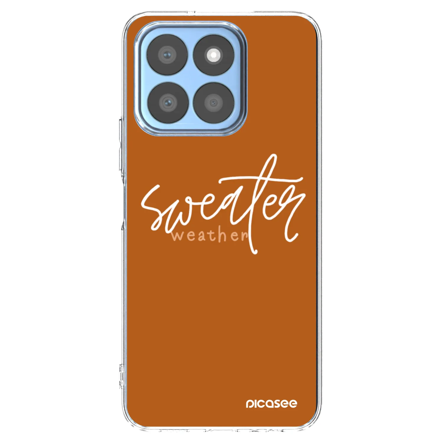 Picasee Honor X8c Hülle - Transparentes Silikon - Sweater weather