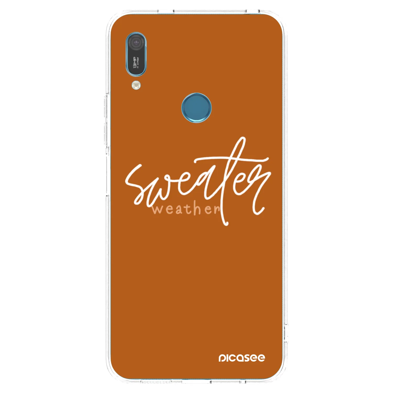 Picasee Huawei Y6 2019 Hülle - Transparentes Silikon - Sweater weather