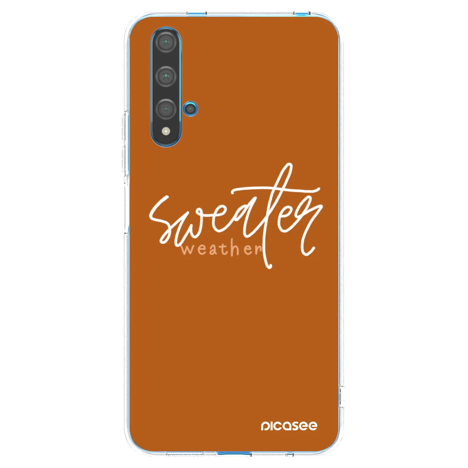 Picasee Huawei Nova 5T Hülle - Transparentes Silikon - Sweater weather