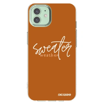 Picasee Apple iPhone 12 Pro Hülle - Transparentes Silikon - Sweater weather