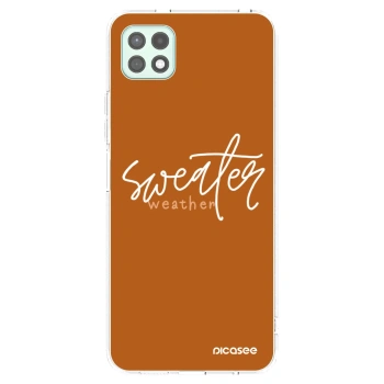 Picasee Samsung Galaxy A22 A226B 5G Hülle - Transparentes Silikon - Sweater weather