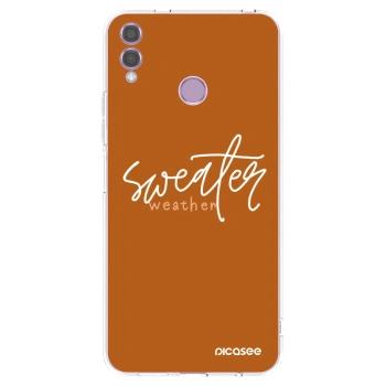 Picasee Honor 8X Hülle - Transparentes Silikon - Sweater weather