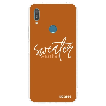 Picasee Huawei Y6 2019 Hülle - Transparentes Silikon - Sweater weather