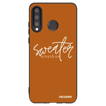 Picasee Huawei P30 Lite Hülle - Schwarzes Silikon - Sweater weather