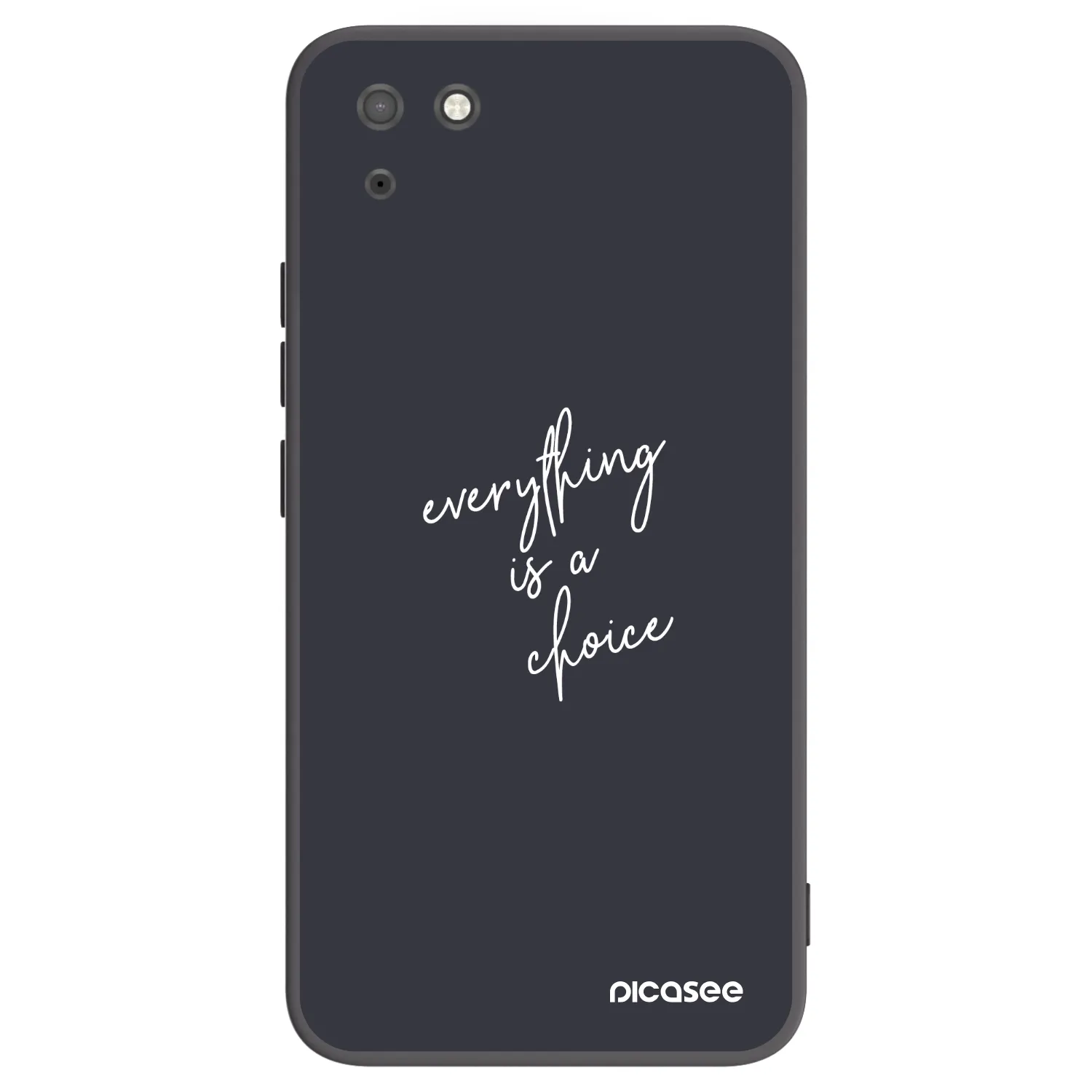 Picasee Huawei Y5P Hülle - Schwarzes Silikon - Everything is a choice