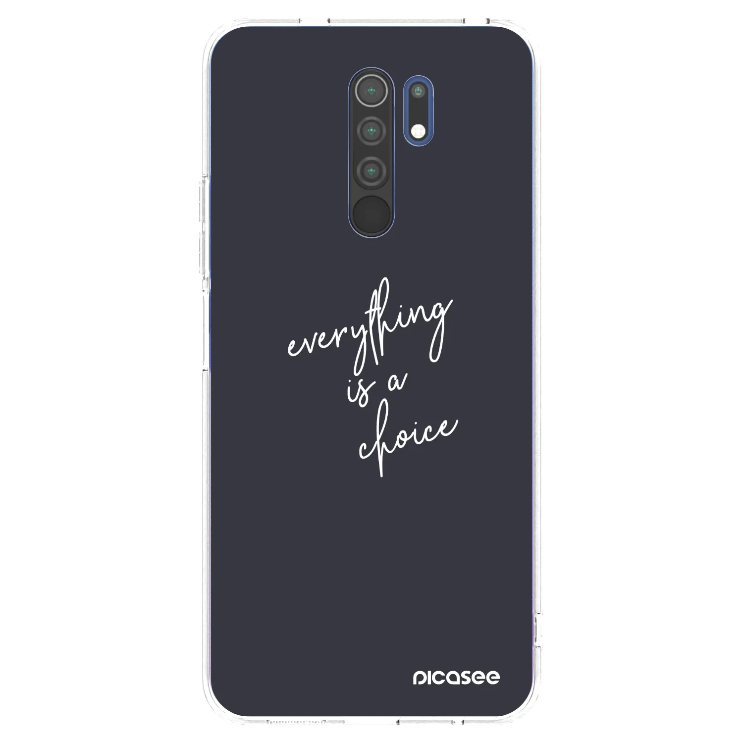 Picasee Xiaomi Redmi 9 Hülle - Transparentes Silikon - Everything is a choice