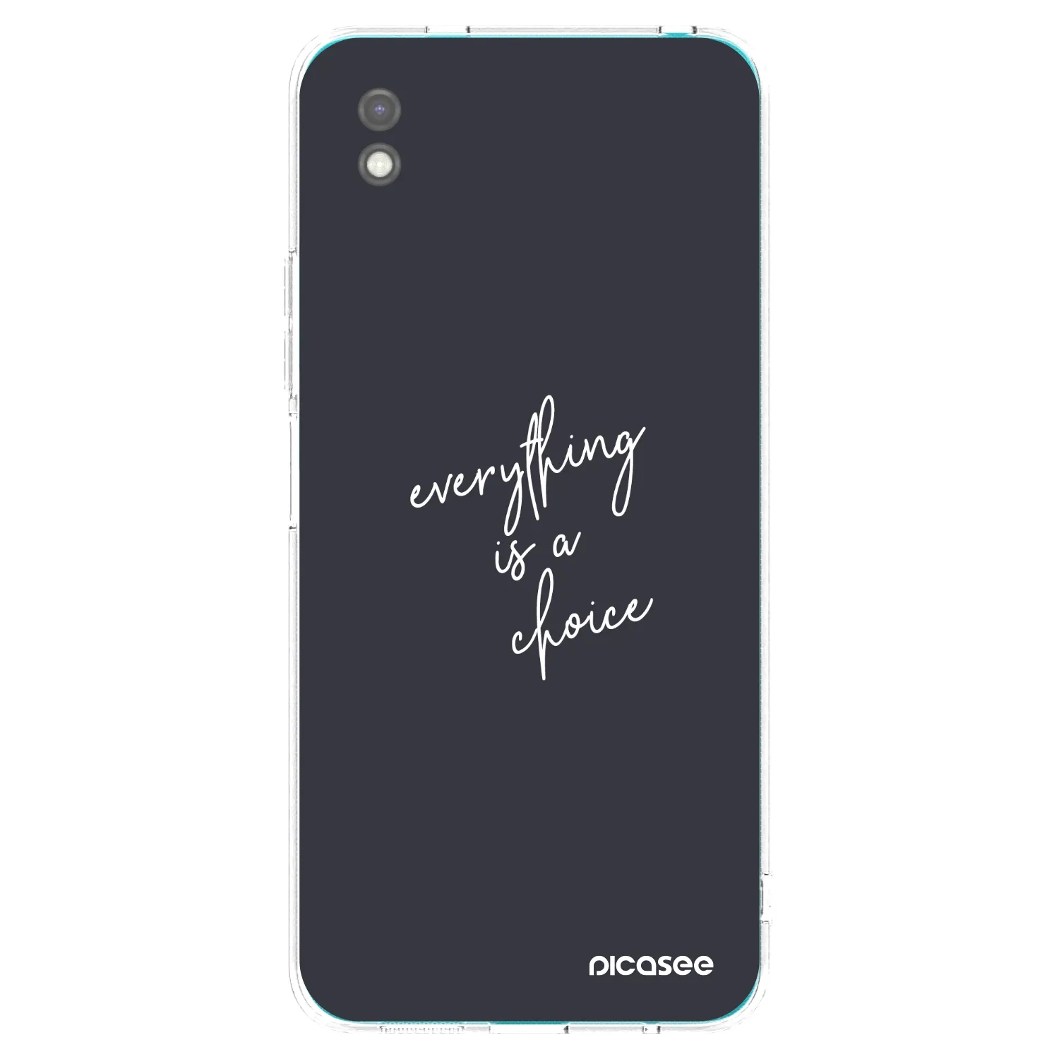 Picasee Xiaomi Redmi 9A Hülle - Schwarzes Silikon - Everything is a choice