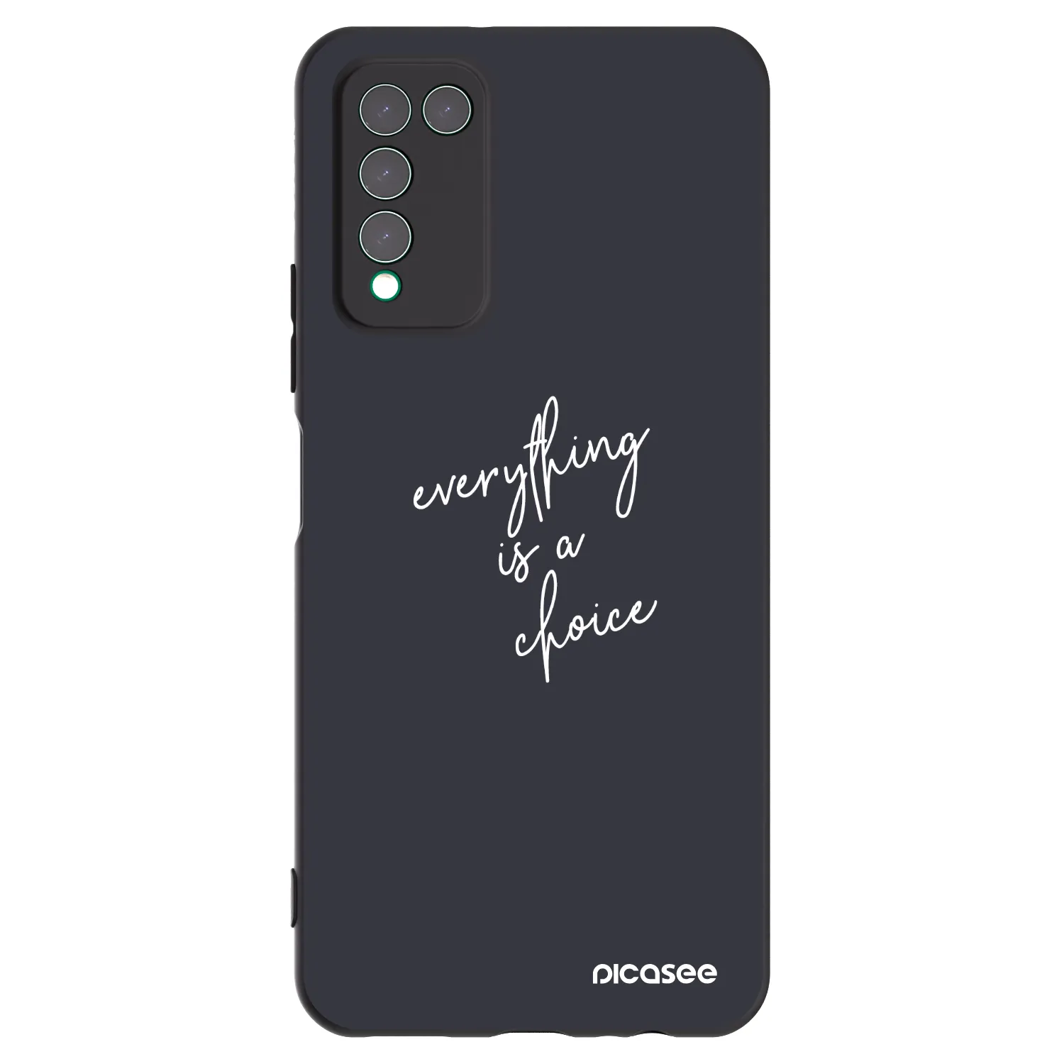 Picasee Honor 10X Lite Hülle - Schwarzes Silikon - Everything is a choice