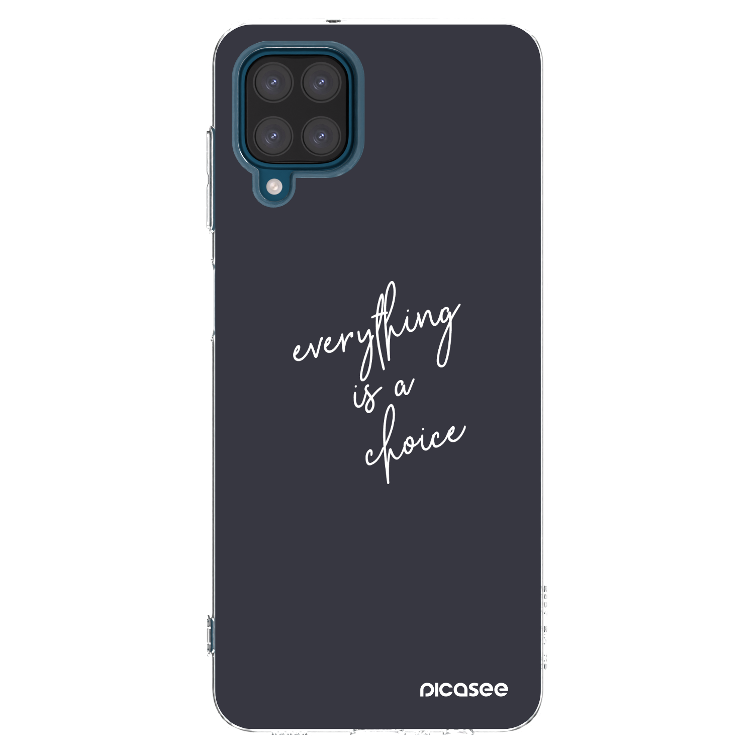 Picasee Samsung Galaxy A12 A125F Hülle - Transparentes Silikon - Everything is a choice