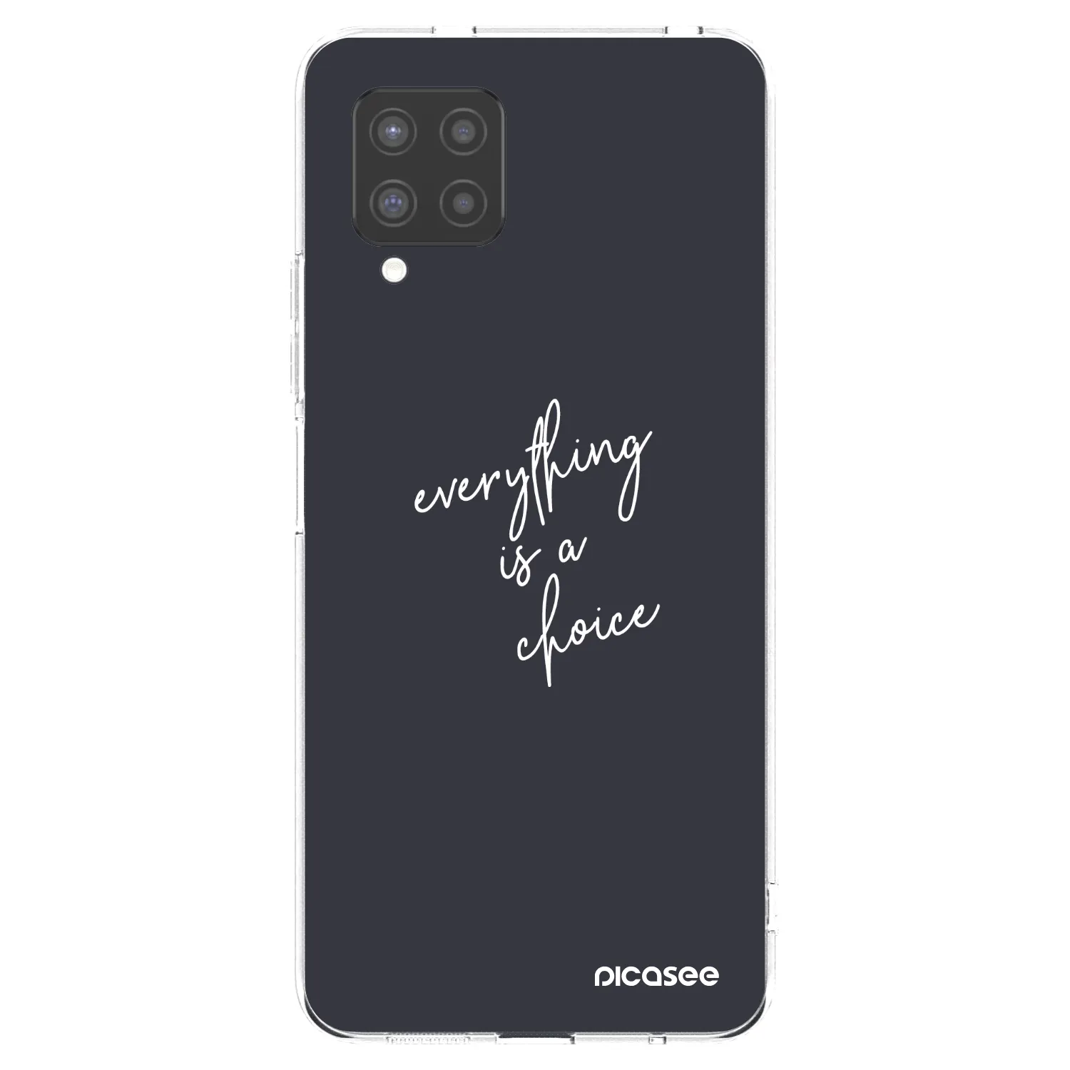 Picasee Samsung Galaxy A42 A426B Hülle - Transparentes Silikon - Everything is a choice