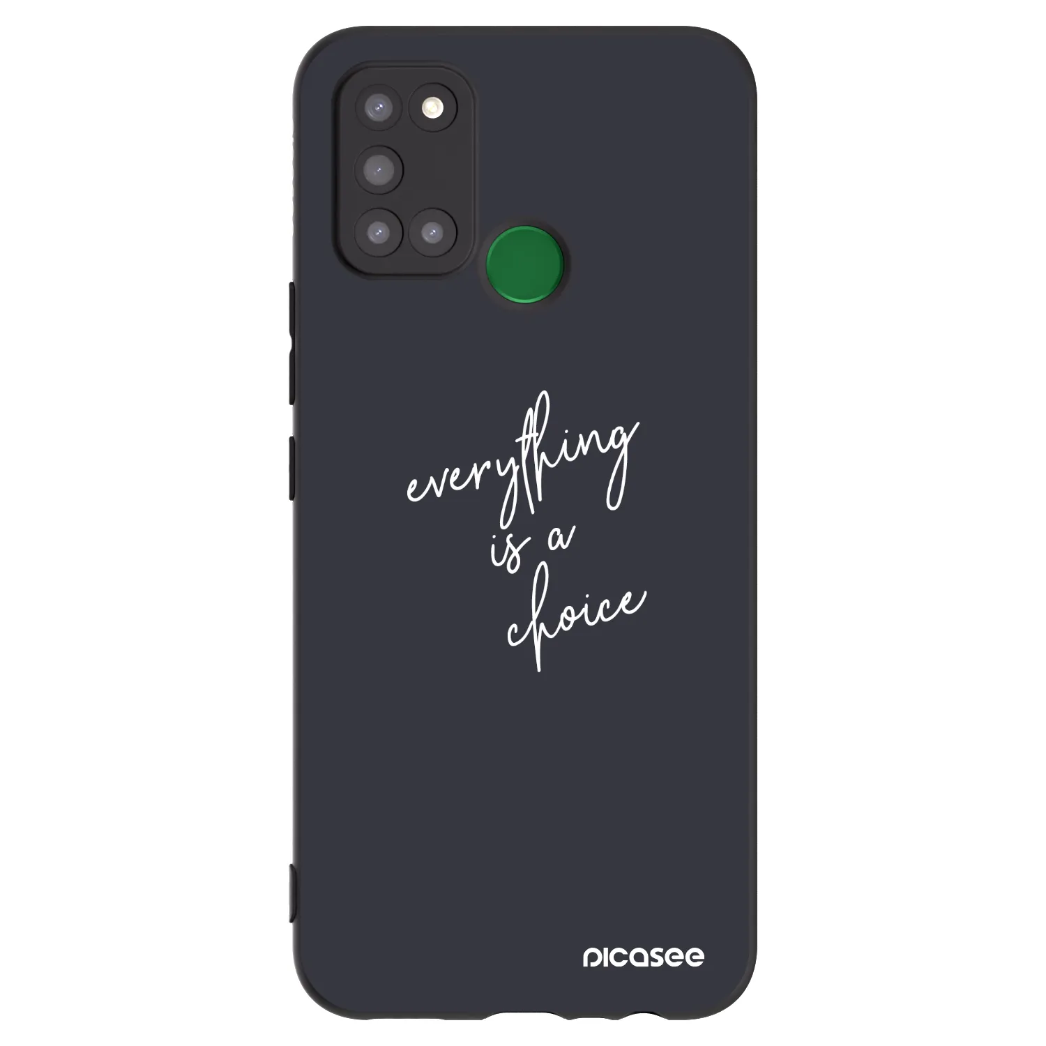 Picasee Realme 7i Hülle - Schwarzes Silikon - Everything is a choice