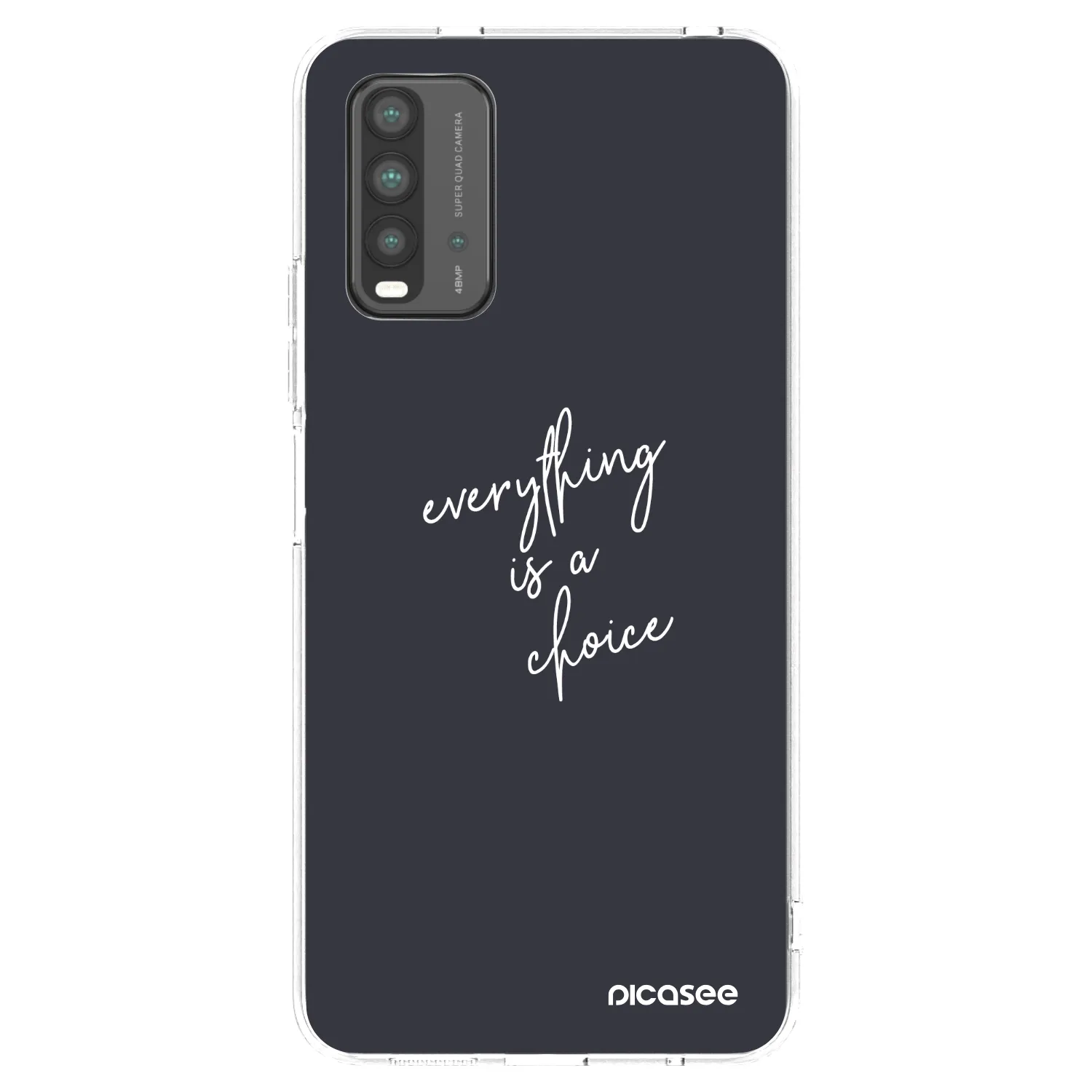 Picasee Xiaomi Redmi 9T Hülle - Transparentes Silikon - Everything is a choice