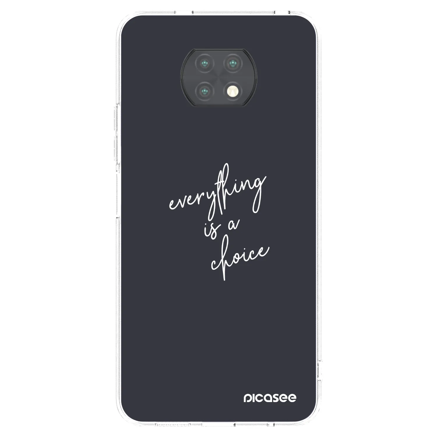 Picasee Xiaomi Redmi Note 9T Hülle - Transparentes Silikon - Everything is a choice