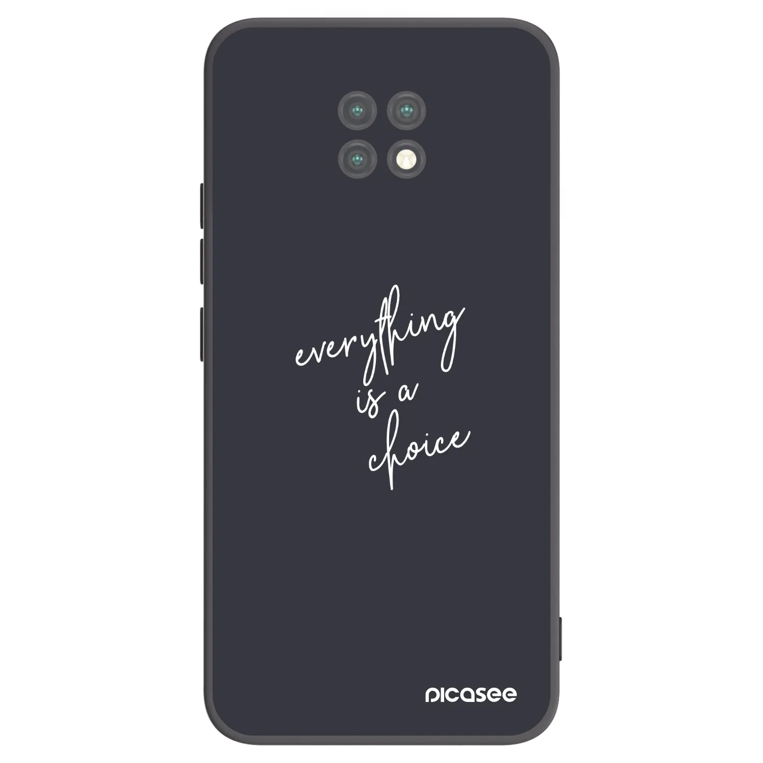 Picasee Xiaomi Redmi Note 9T Hülle - Schwarzes Silikon - Everything is a choice