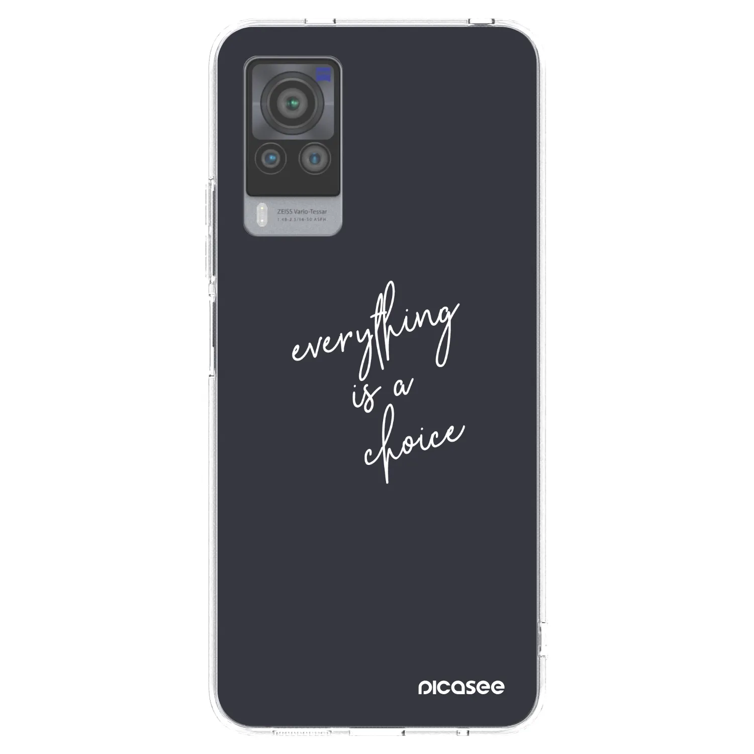 Picasee Vivo X60 Pro 5G Hülle - Transparentes Silikon - Everything is a choice