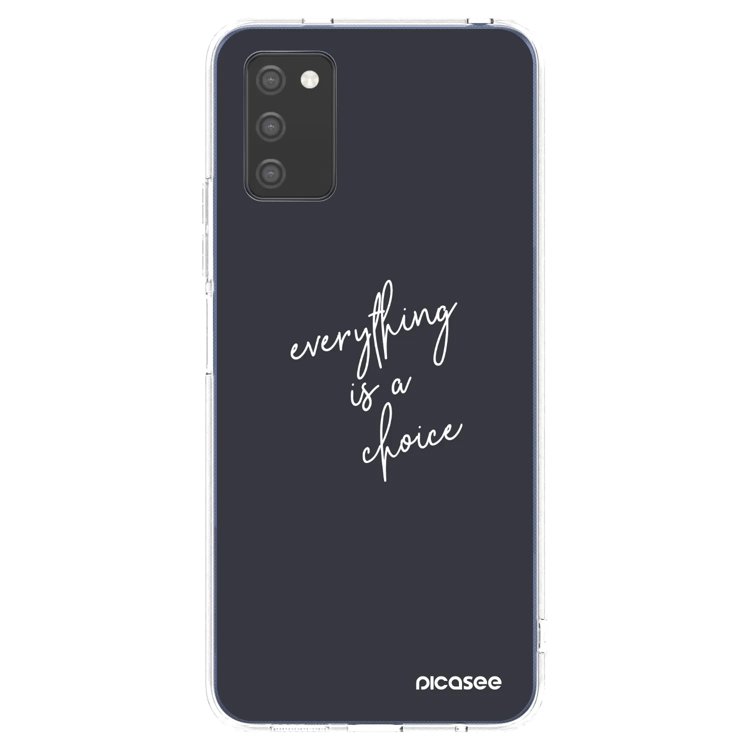 Picasee Samsung Galaxy A03s A037G Hülle - Transparentes Silikon - Everything is a choice