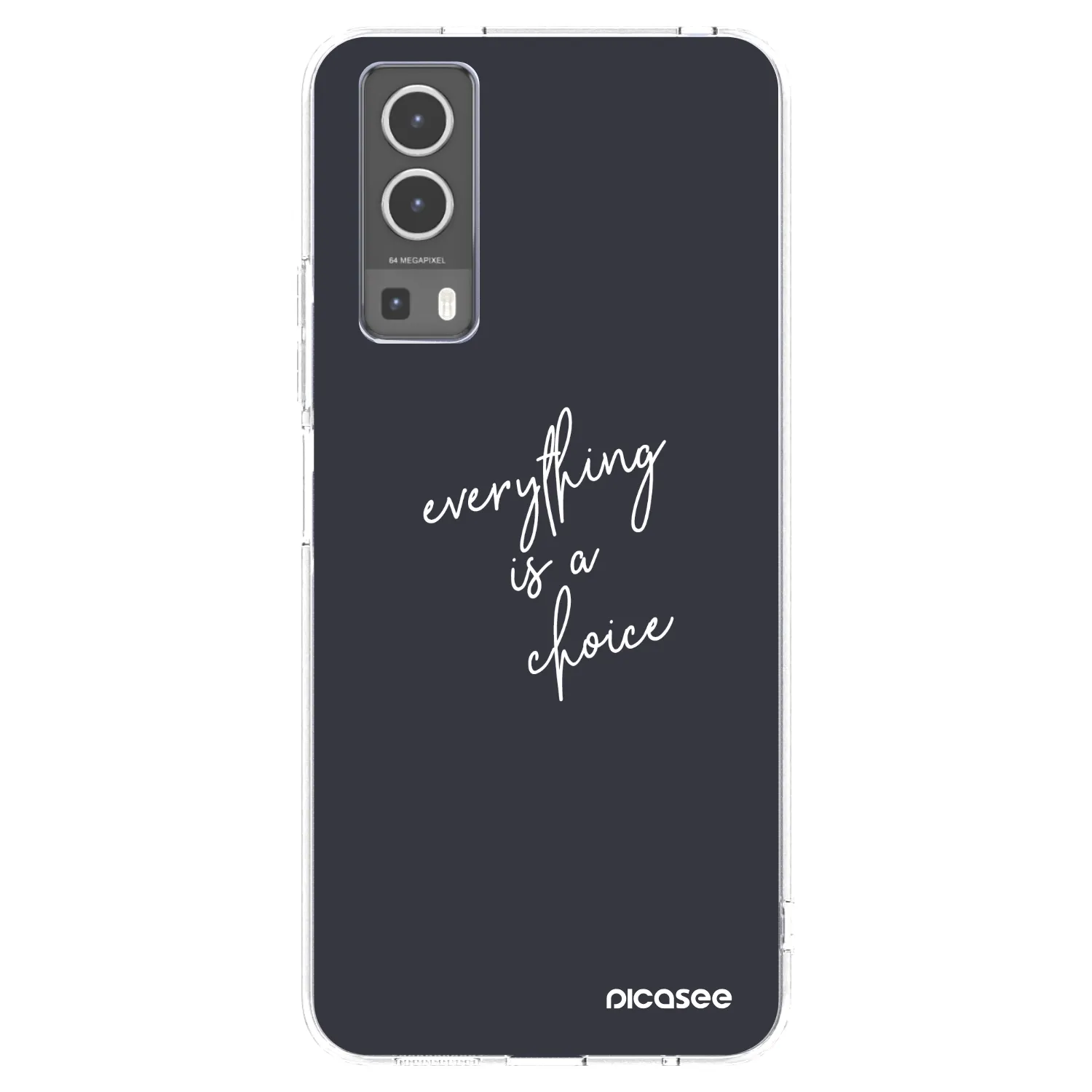 Picasee Vivo Y72 5G Hülle - Transparentes Silikon - Everything is a choice