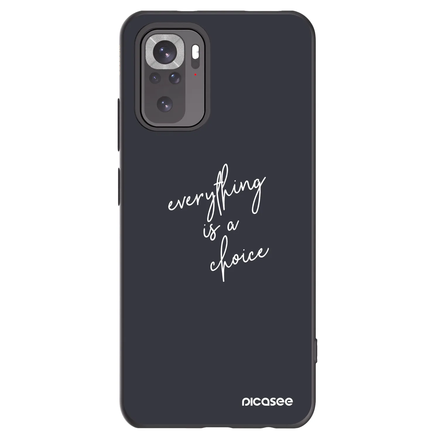 Picasee Xiaomi Redmi Note 11S 4G Hülle - Schwarzes Silikon - Everything is a choice