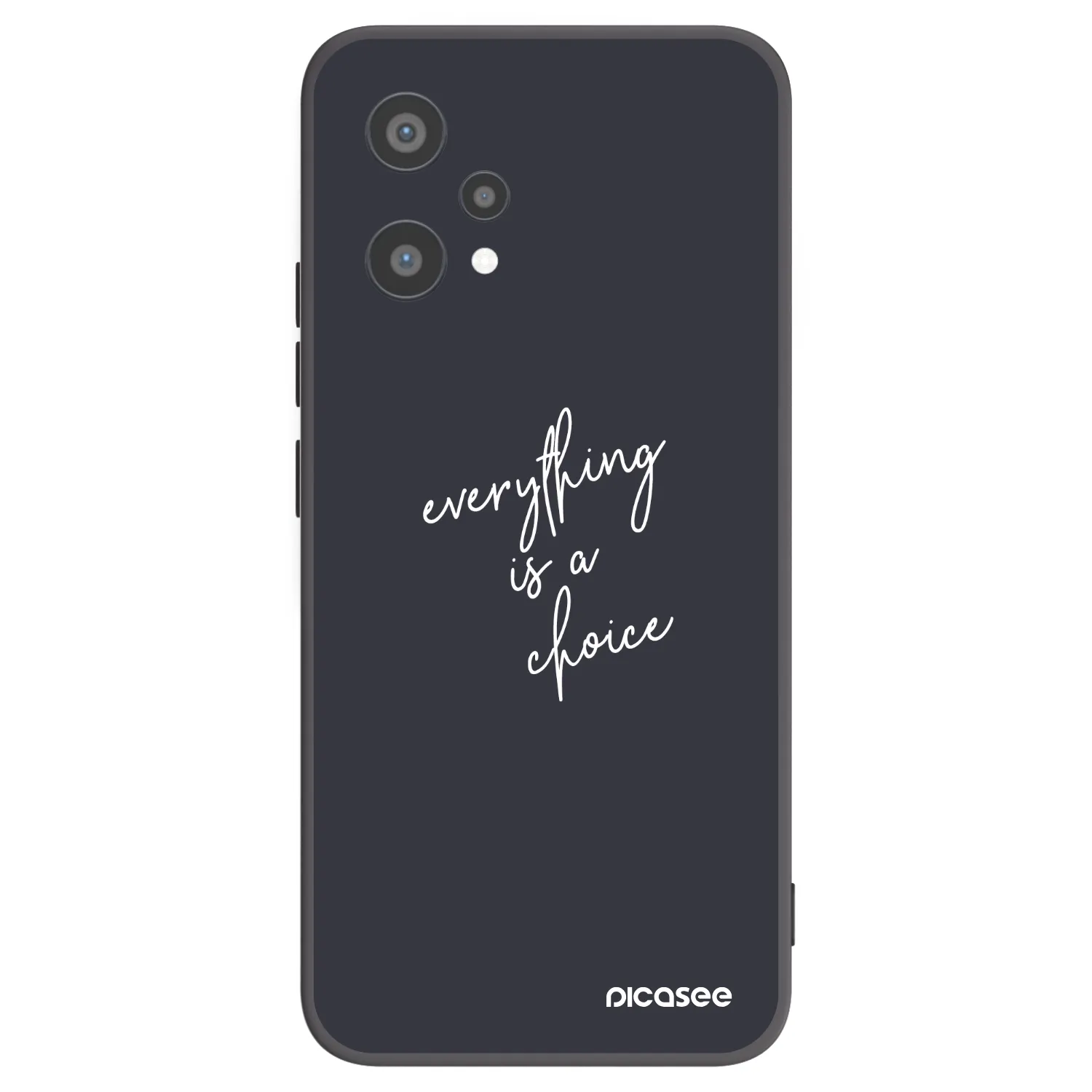 Picasee Realme 9 Pro 5G Hülle - Schwarzes Silikon - Everything is a choice