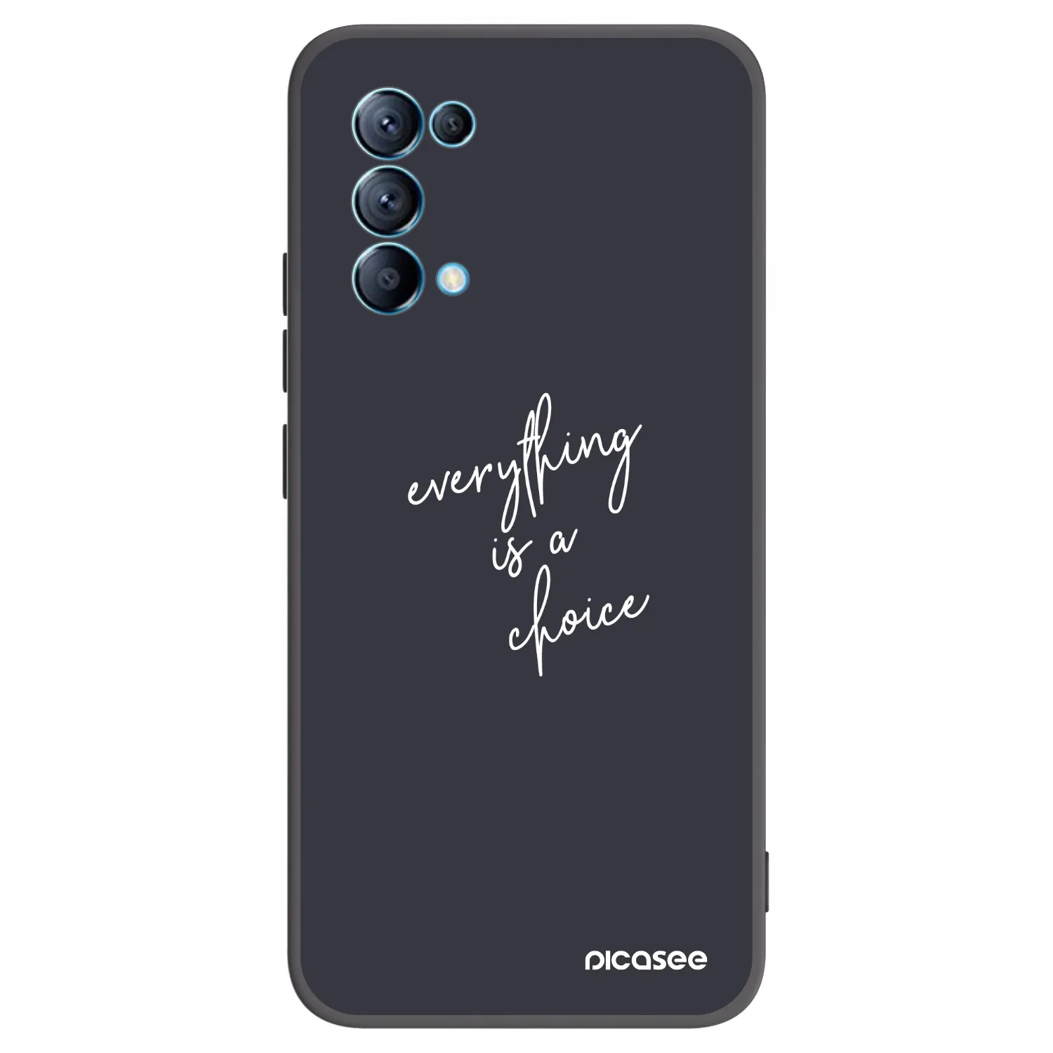 Picasee OPPO Reno 5 5G Hülle - Schwarzes Silikon - Everything is a choice