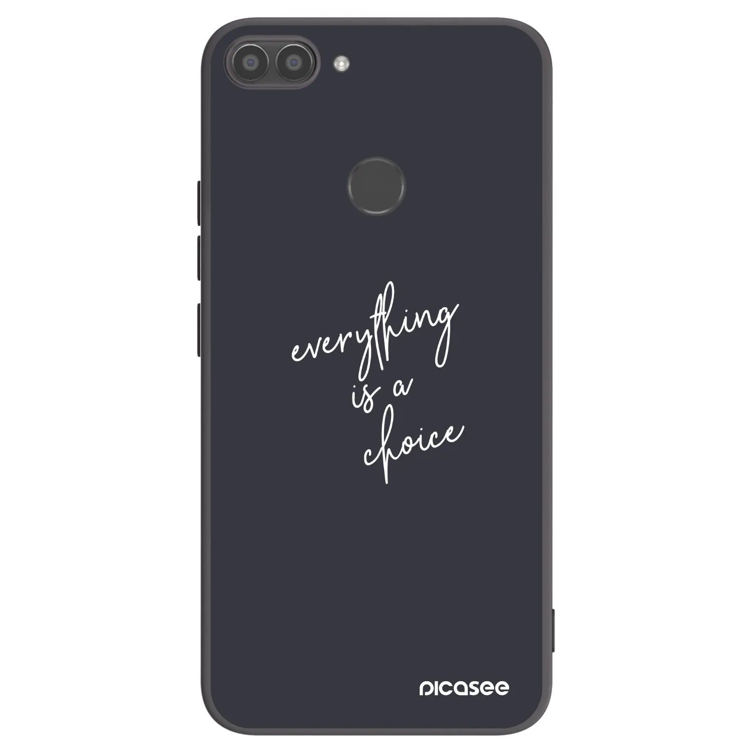 Picasee Huawei P Smart Hülle - Schwarzes Silikon - Everything is a choice