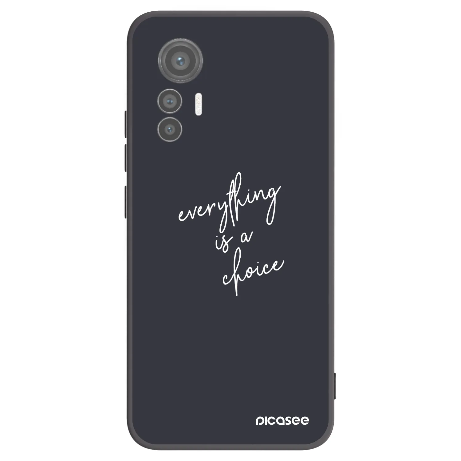 Picasee Xiaomi 12 Lite Hülle - Schwarzes Silikon - Everything is a choice