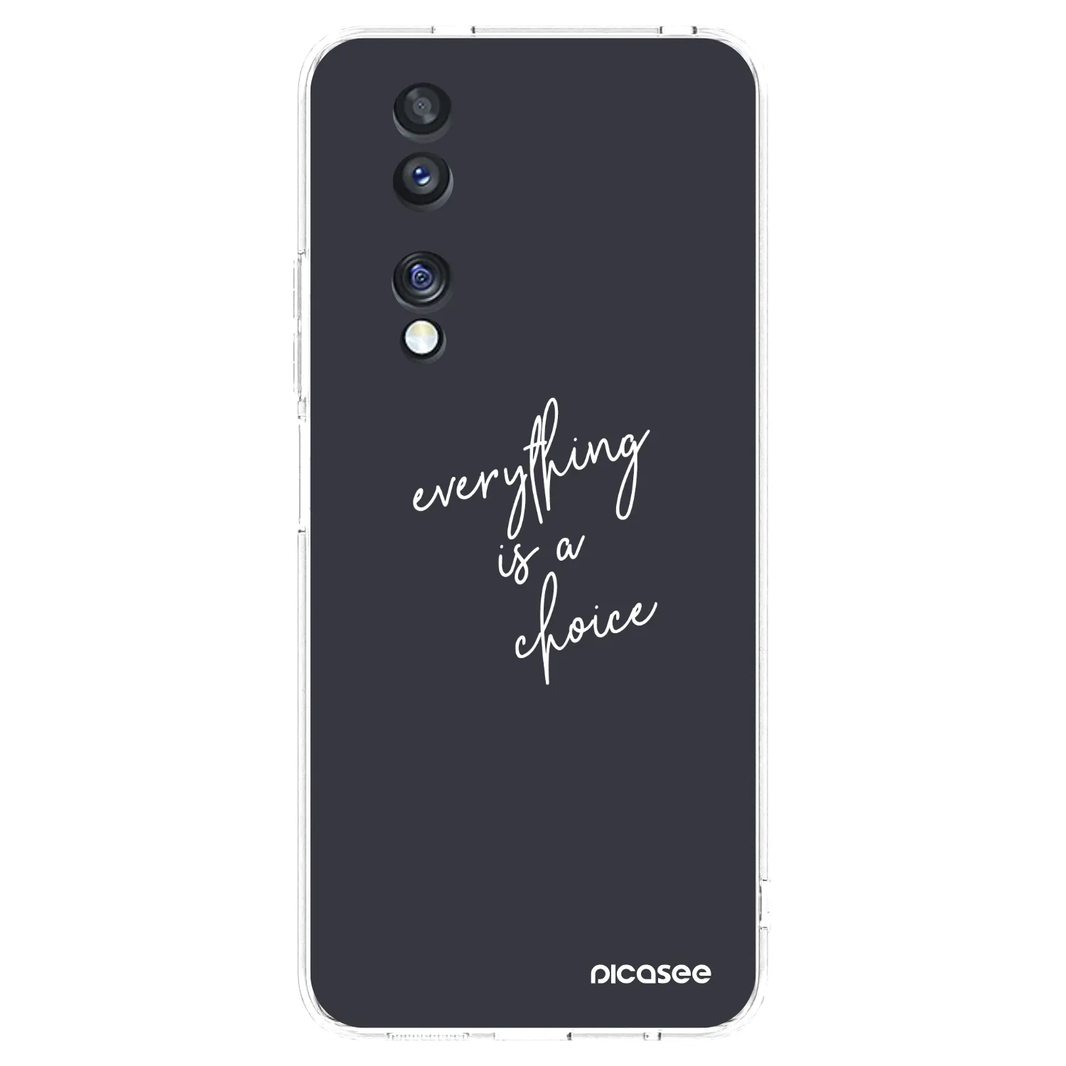 Picasee Honor 70 Hülle - Transparentes Silikon - Everything is a choice