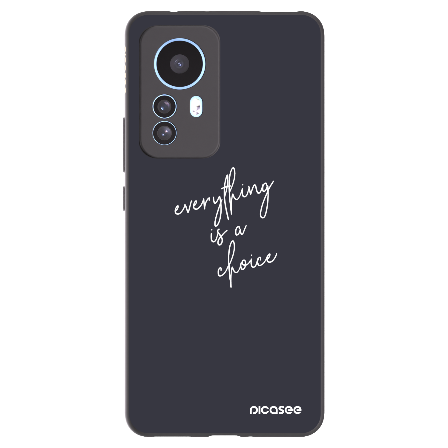 Picasee Xiaomi 12T Hülle - Schwarzes Silikon - Everything is a choice