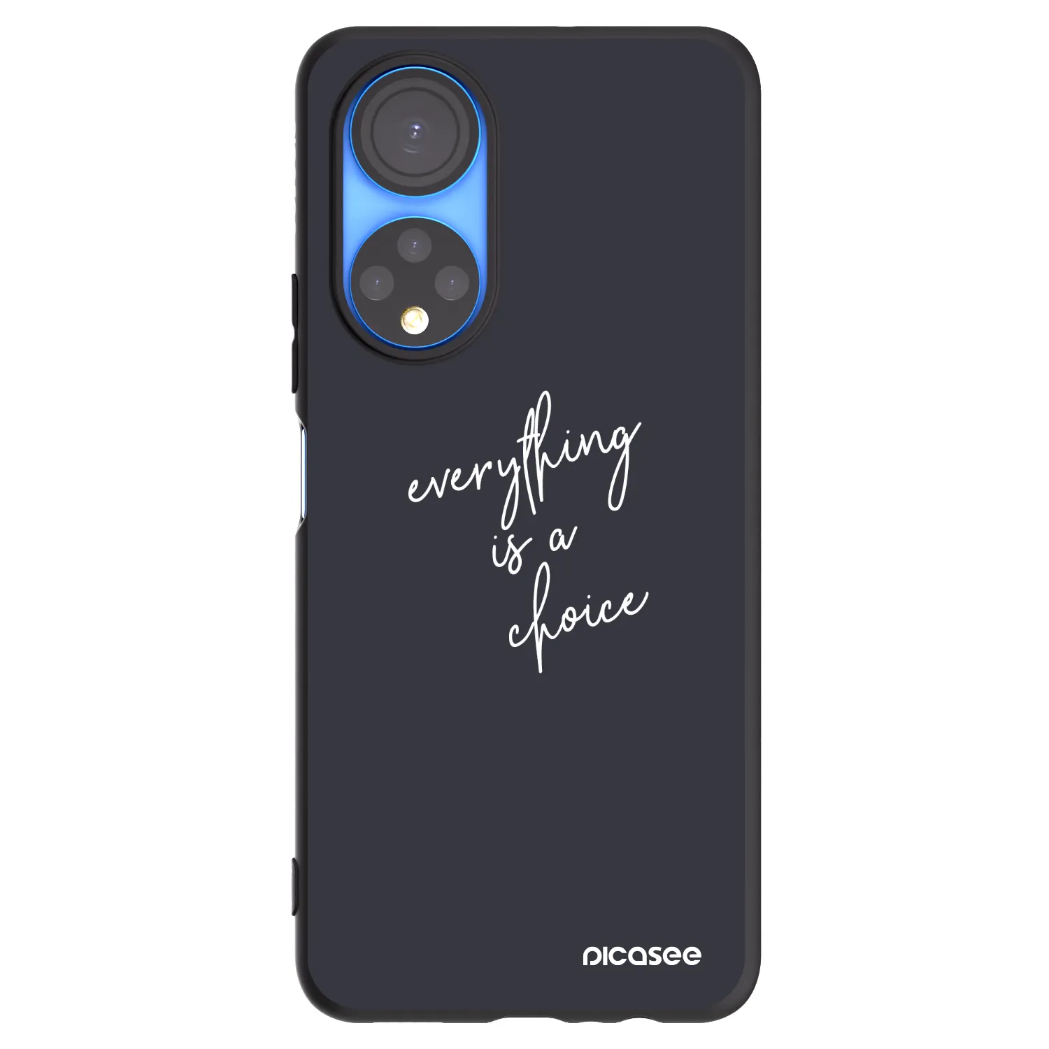 Picasee Honor X7 Hülle - Schwarzes Silikon - Everything is a choice