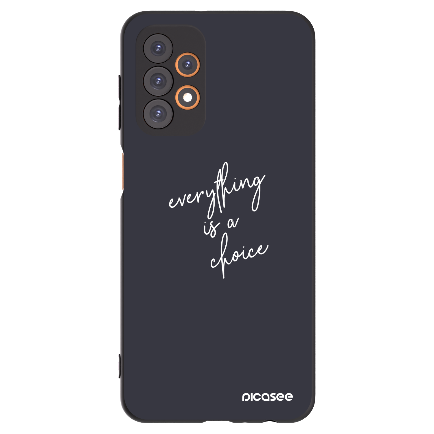 Picasee Samsung Galaxy A23 A235F 4G Hülle - Schwarzes Silikon - Everything is a choice