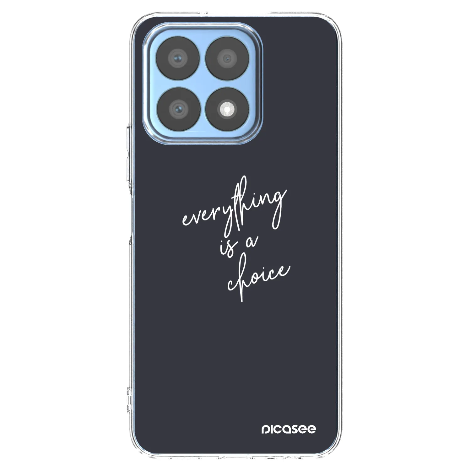Picasee Honor X8a Hülle - Transparentes Silikon - Everything is a choice