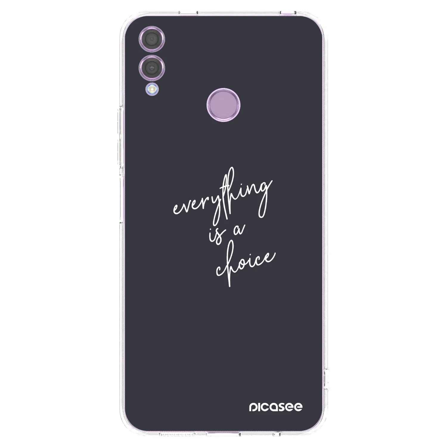 Picasee Honor 8X Hülle - Transparentes Silikon - Everything is a choice