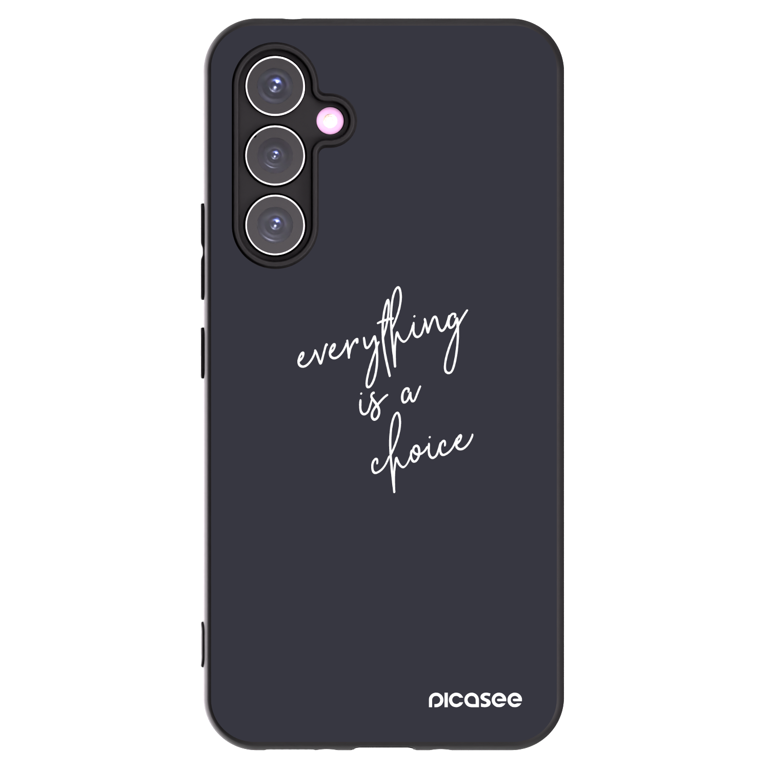 Picasee Samsung Galaxy A54 5G A546B Hülle - Schwarzes Silikon - Everything is a choice