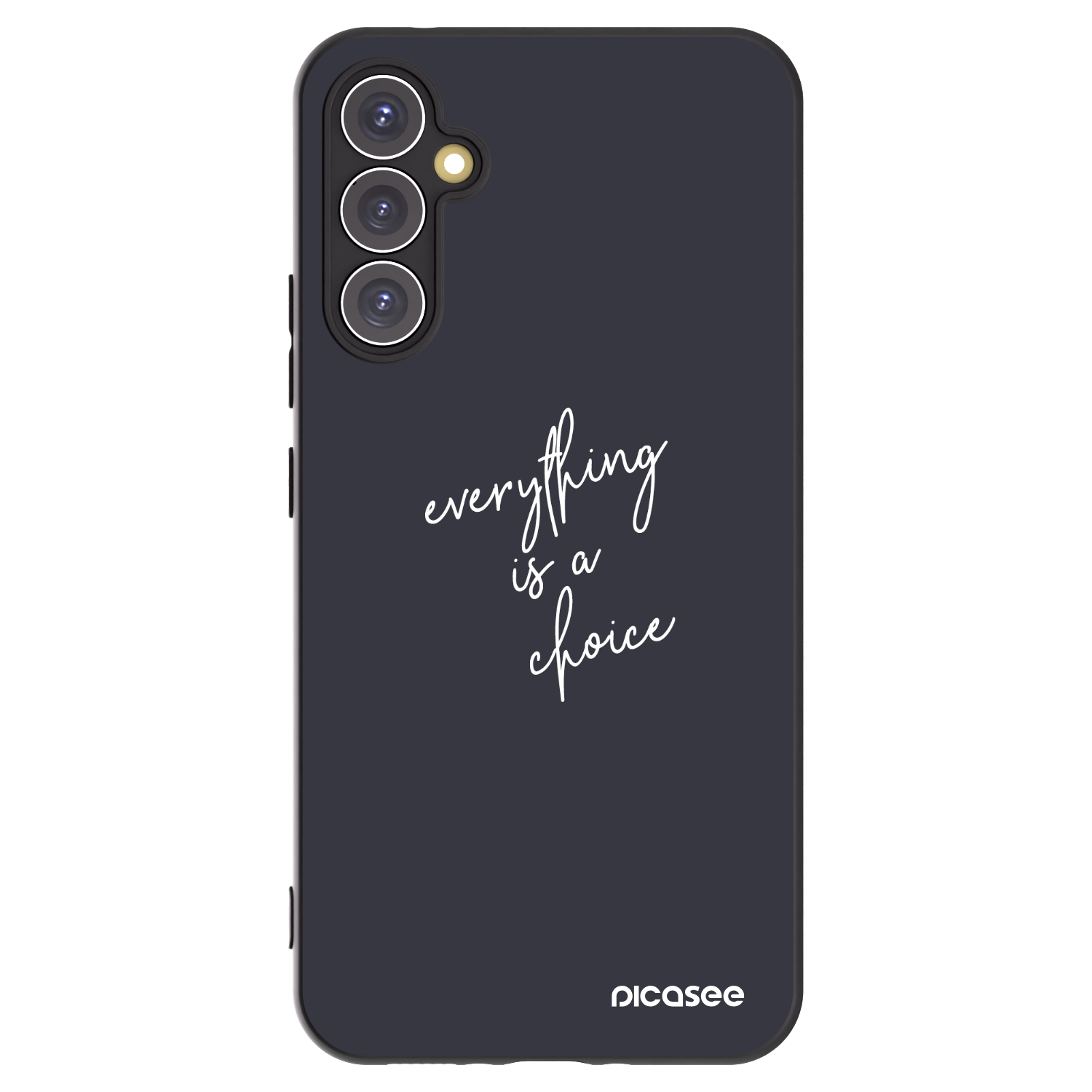 Picasee Samsung Galaxy A34 5G A346B Hülle - Schwarzes Silikon - Everything is a choice