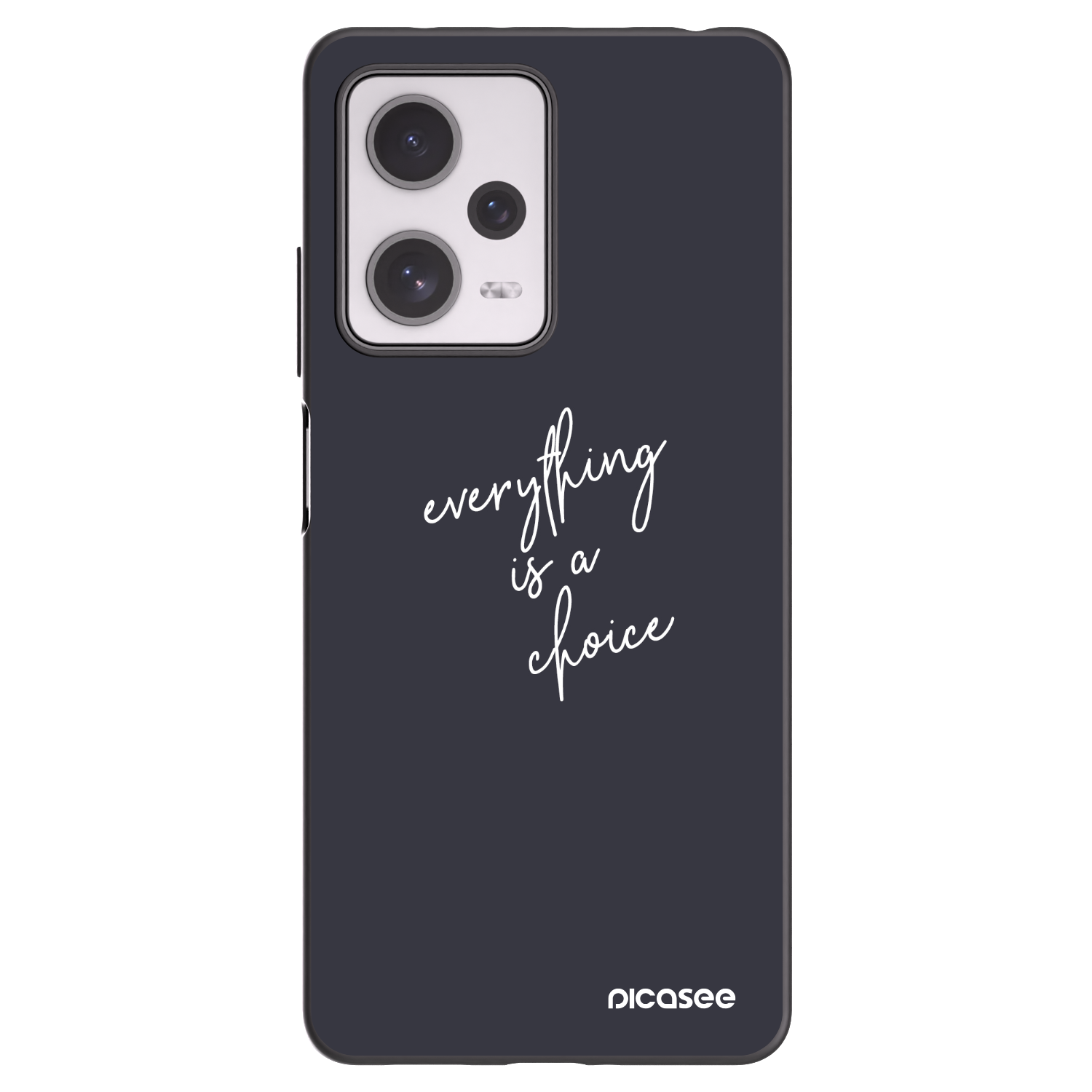 Picasee Xiaomi Redmi Note 12 Pro+ 5G Hülle - Schwarzes Silikon - Everything is a choice