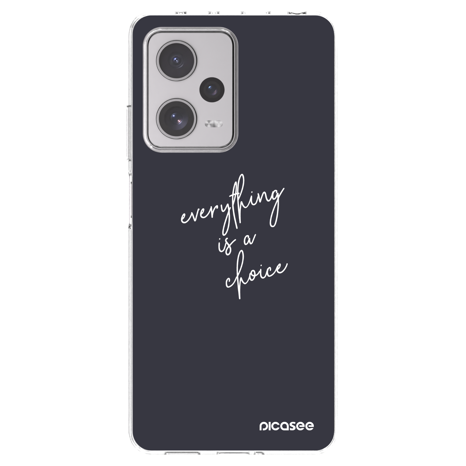 Picasee Xiaomi Redmi Note 12 Pro+ 5G Hülle - Transparentes Silikon - Everything is a choice