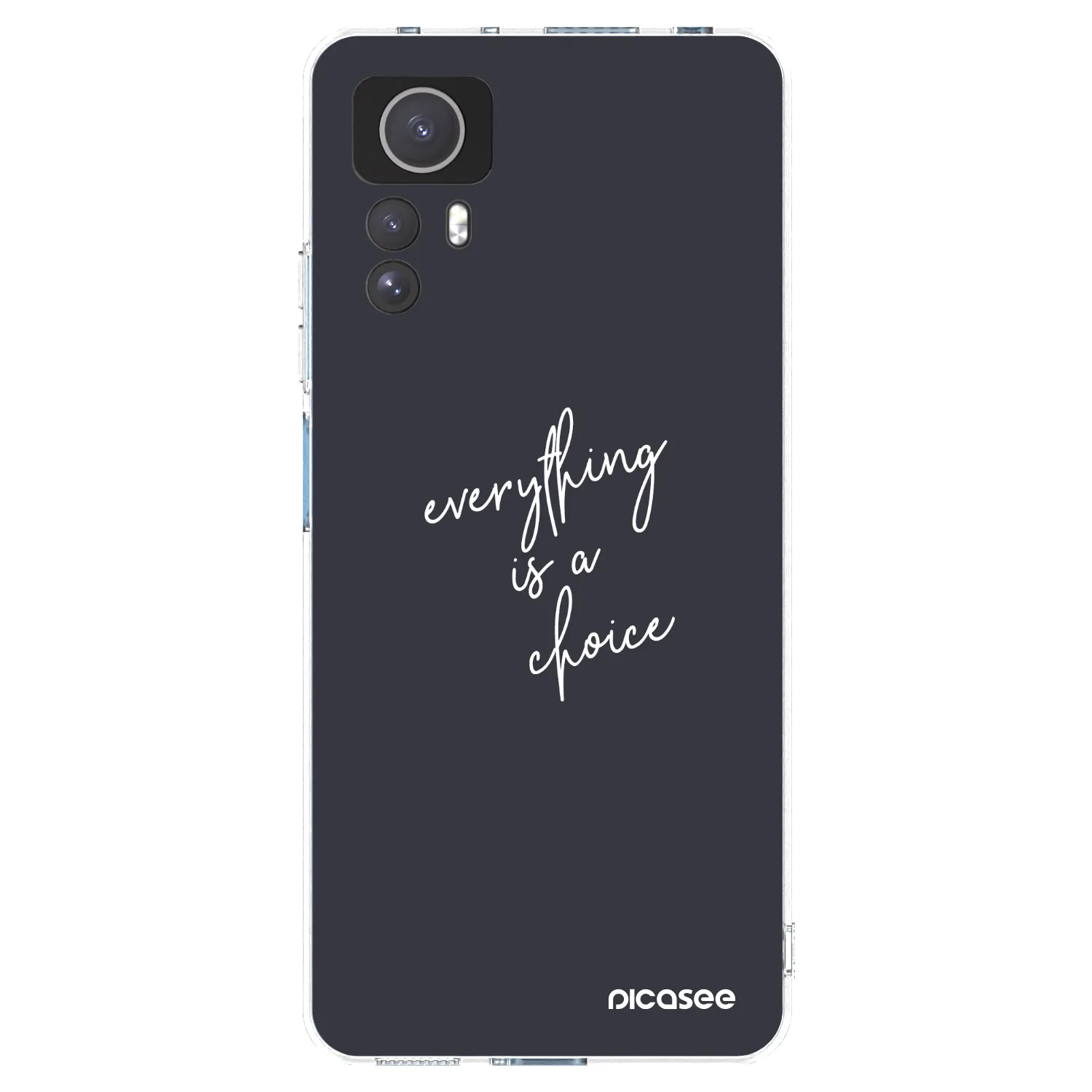 Picasee Xiaomi Redmi Note 12S Hülle - Transparentes Silikon - Everything is a choice