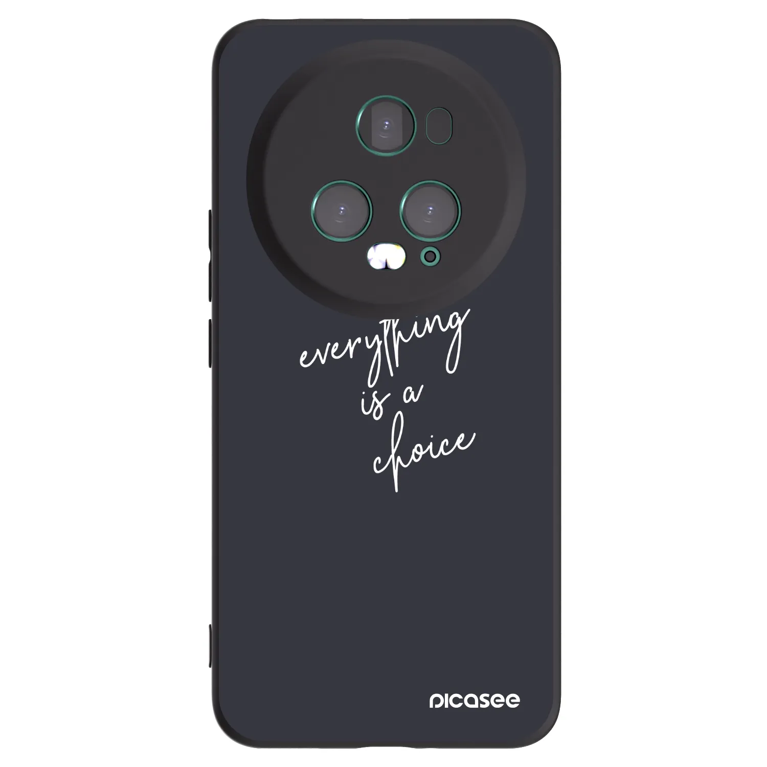 Picasee Honor Magic5 Pro Hülle - Schwarzes Silikon - Everything is a choice