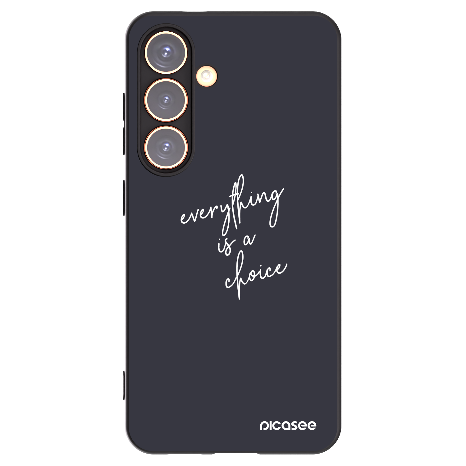 Picasee Samsung Galaxy S24 S921B 5G Hülle - Schwarzes Silikon - Everything is a choice