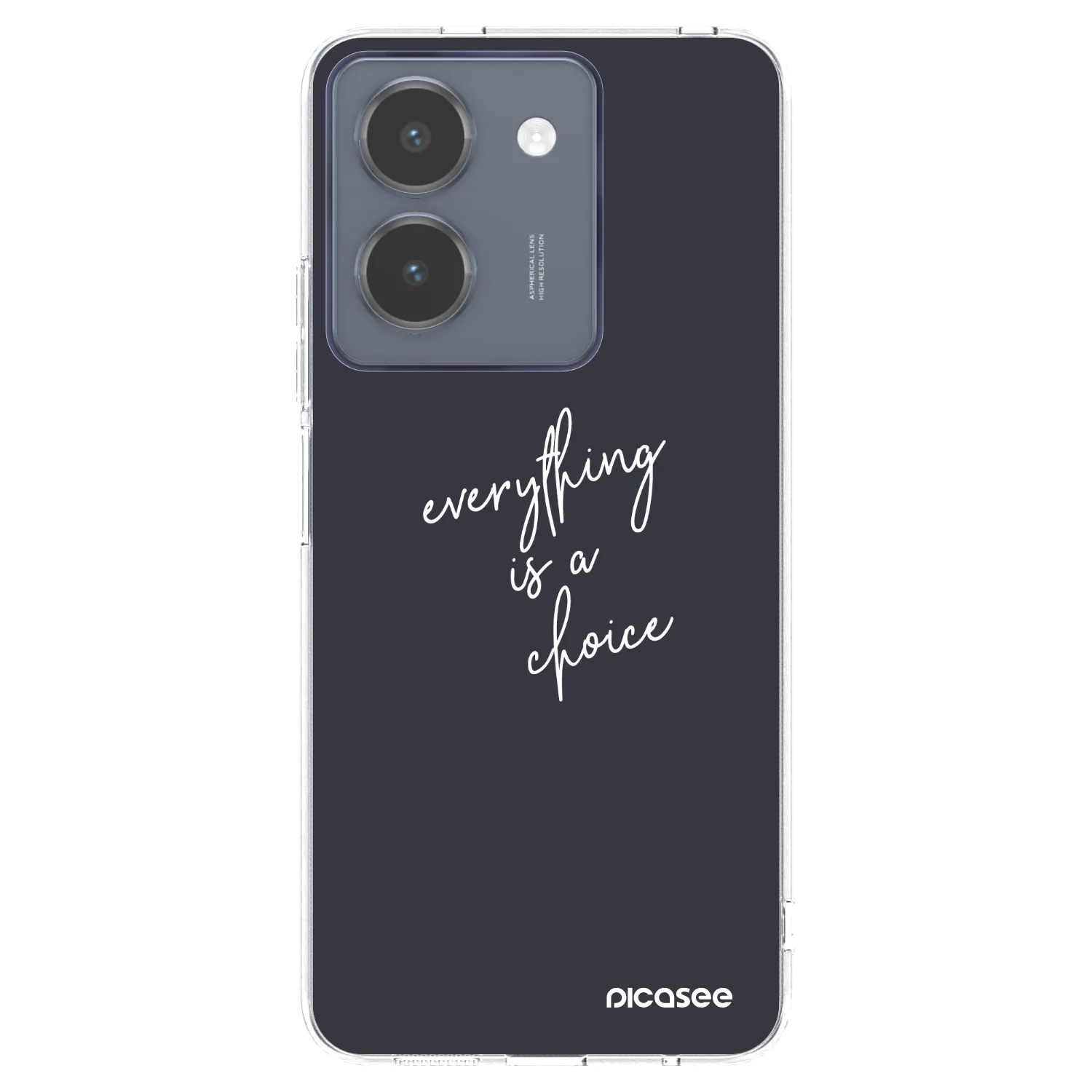 Picasee Vivo Y36 4G Hülle - Transparentes Silikon - Everything is a choice